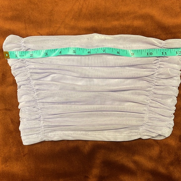 FREE People Under It All Mesh Bandeau Lilac SZ XS New With Tags - Picture 6 of 7